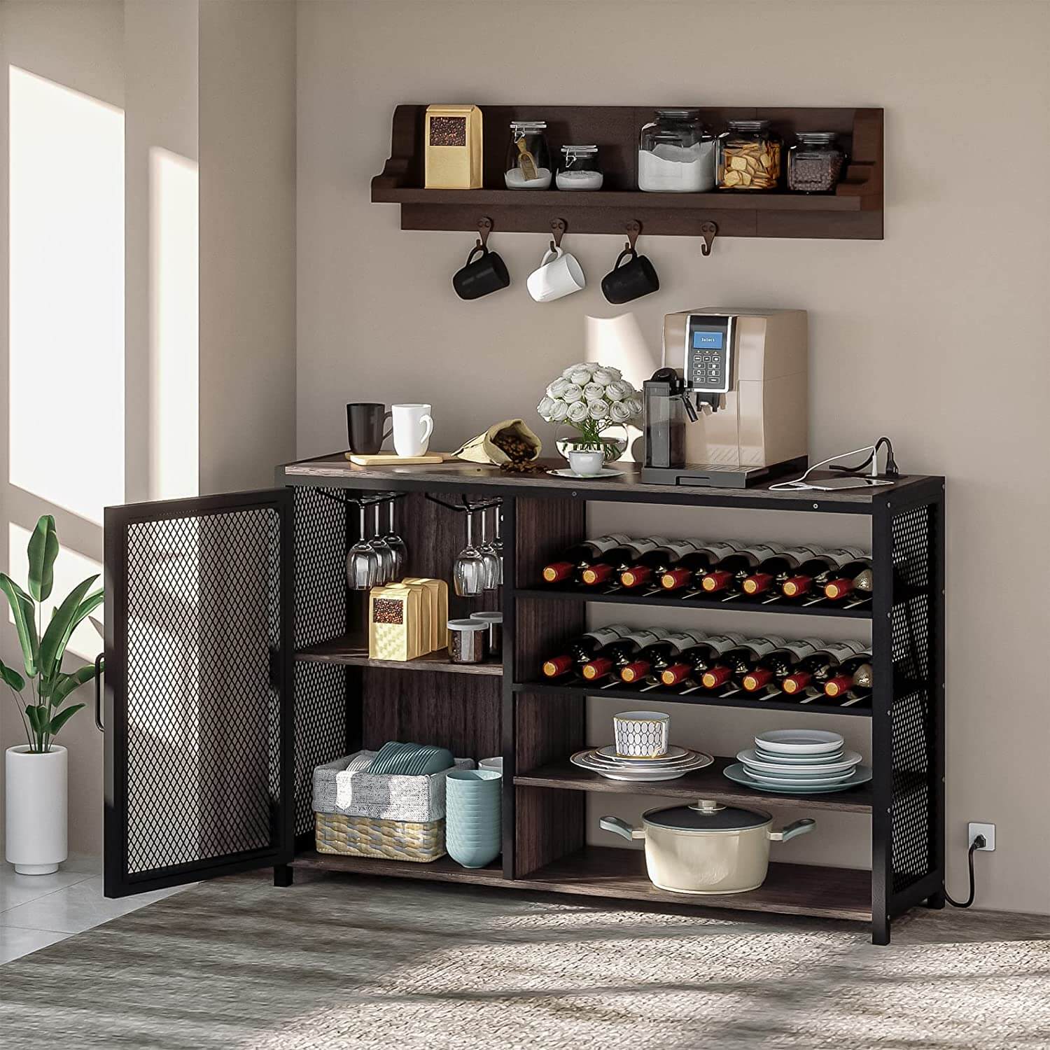 Sprowston bar cabinet with sales wine storage